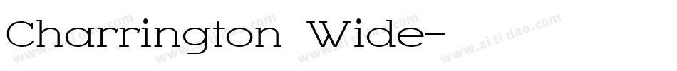 Charrington Wide字体转换